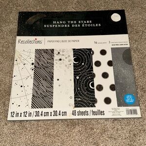 Recollections Hang the Stars Cardstock Paper Pad-48 Sheets